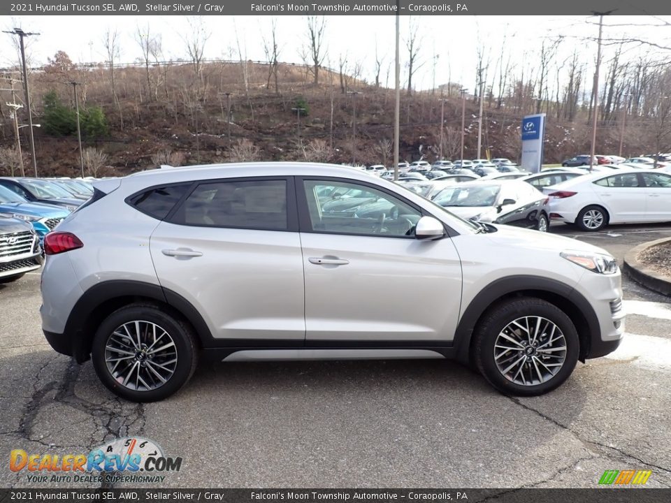 Stellar Silver 2021 Hyundai Tucson SEL AWD Photo #1