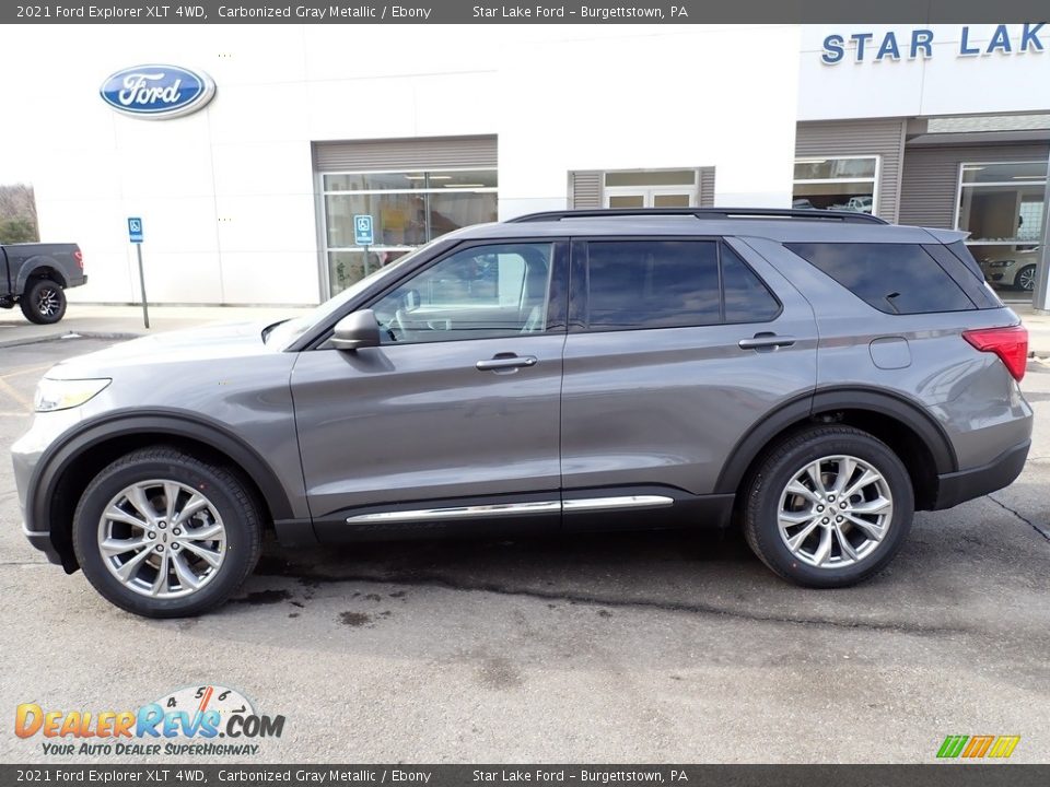 2021 Ford Explorer XLT 4WD Carbonized Gray Metallic / Ebony Photo #2