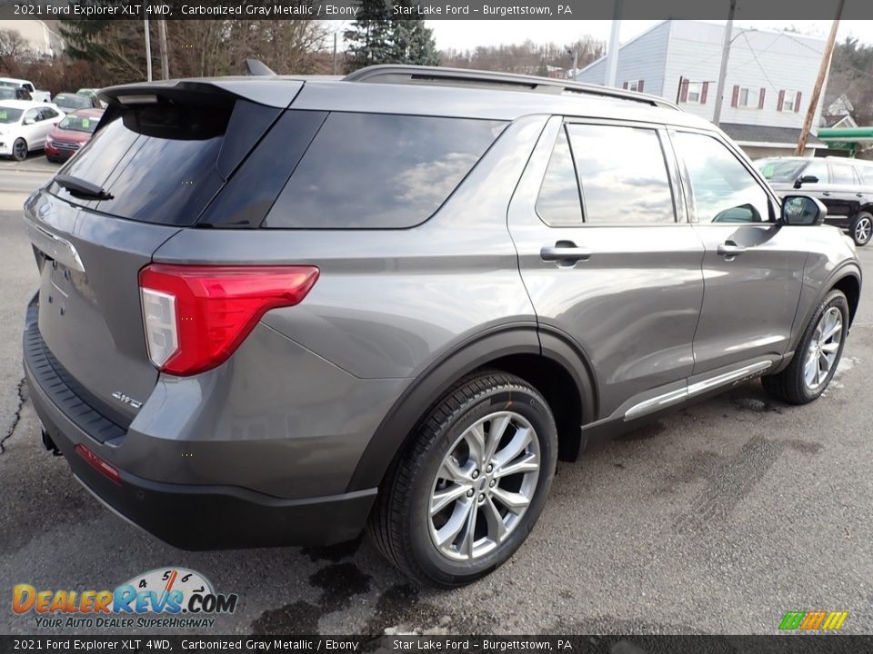 2021 Ford Explorer XLT 4WD Carbonized Gray Metallic / Ebony Photo #6