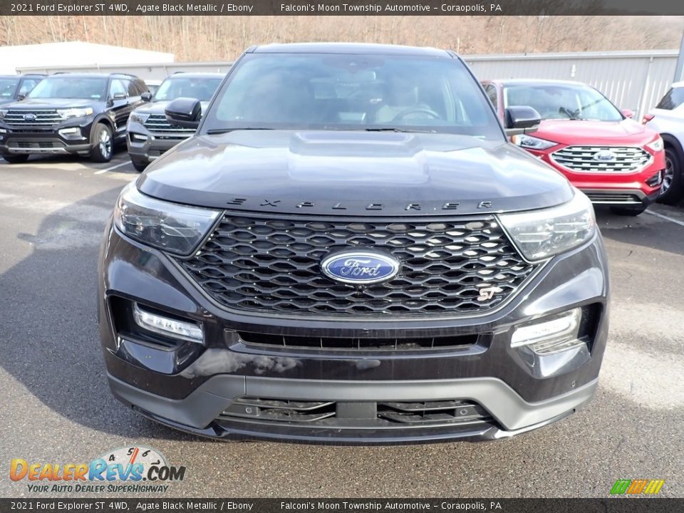 2021 Ford Explorer ST 4WD Agate Black Metallic / Ebony Photo #4