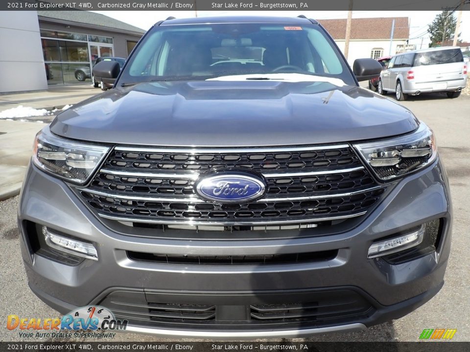 2021 Ford Explorer XLT 4WD Carbonized Gray Metallic / Ebony Photo #9