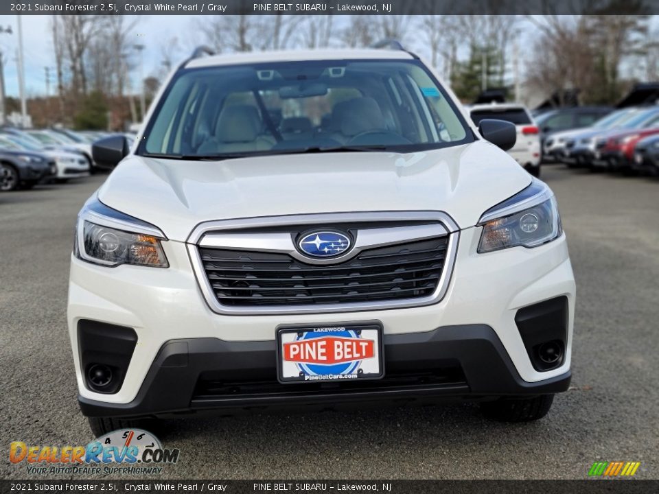 2021 Subaru Forester 2.5i Crystal White Pearl / Gray Photo #3