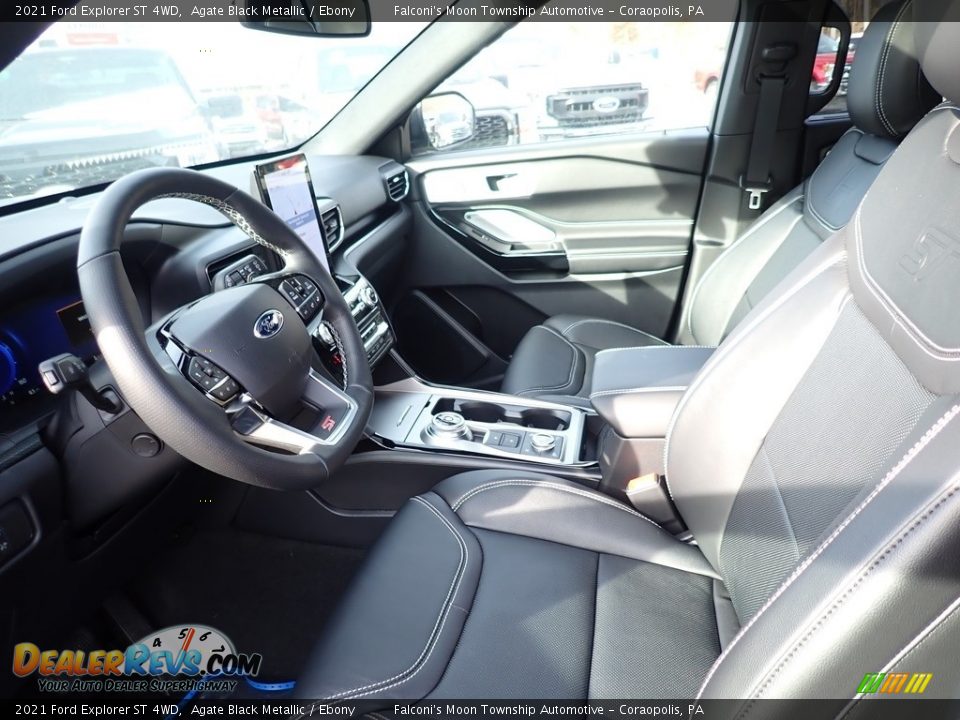 Front Seat of 2021 Ford Explorer ST 4WD Photo #10