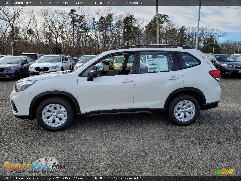 2021 Subaru Forester 2.5i Crystal White Pearl / Gray Photo #4