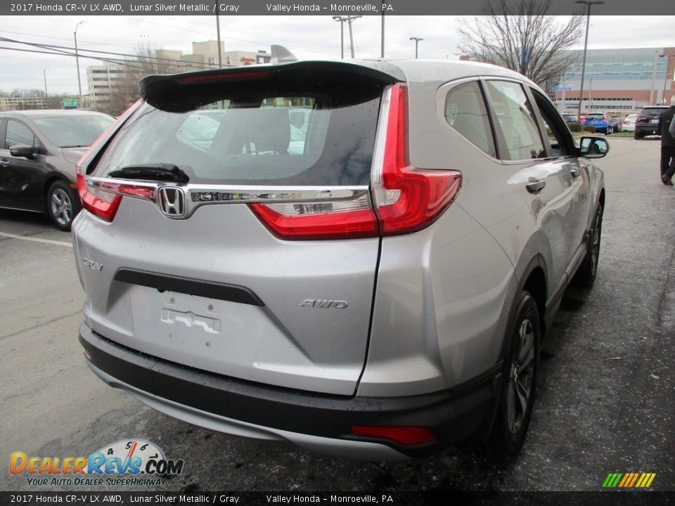 2017 Honda CR-V LX AWD Lunar Silver Metallic / Gray Photo #5