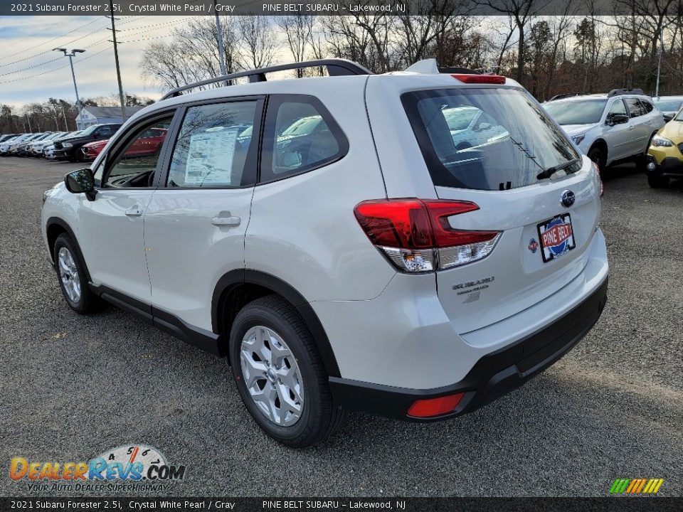 2021 Subaru Forester 2.5i Crystal White Pearl / Gray Photo #6