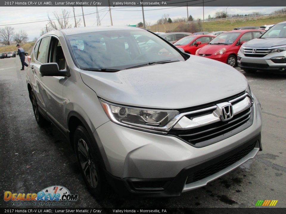 2017 Honda CR-V LX AWD Lunar Silver Metallic / Gray Photo #7