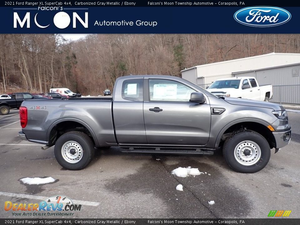 2021 Ford Ranger XL SuperCab 4x4 Carbonized Gray Metallic / Ebony Photo #1