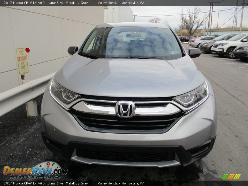 2017 Honda CR-V LX AWD Lunar Silver Metallic / Gray Photo #8