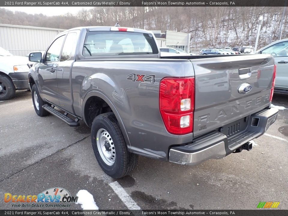 2021 Ford Ranger XL SuperCab 4x4 Carbonized Gray Metallic / Ebony Photo #7