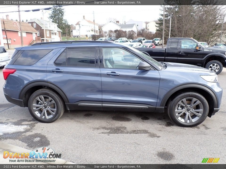 Infinite Blue Metallic 2021 Ford Explorer XLT 4WD Photo #7