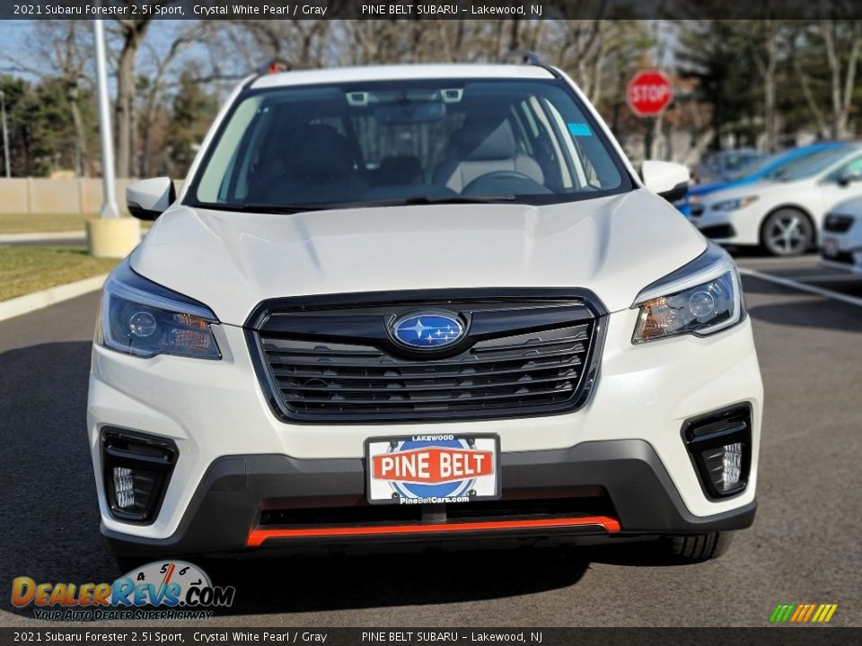 2021 Subaru Forester 2.5i Sport Crystal White Pearl / Gray Photo #3