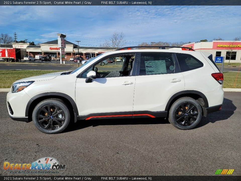 2021 Subaru Forester 2.5i Sport Crystal White Pearl / Gray Photo #4