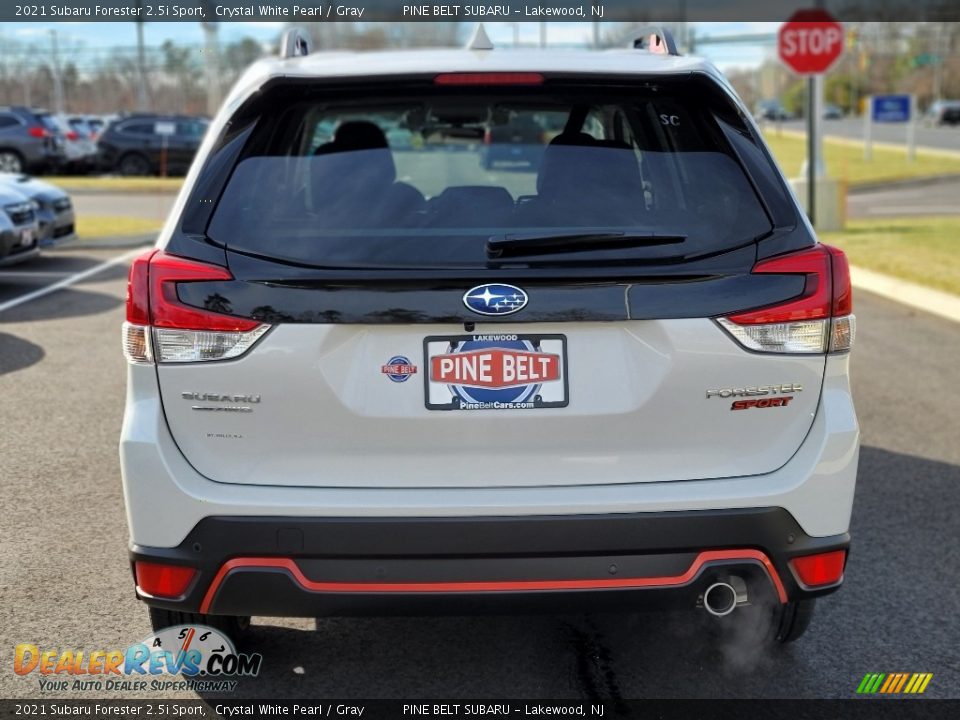 2021 Subaru Forester 2.5i Sport Crystal White Pearl / Gray Photo #7