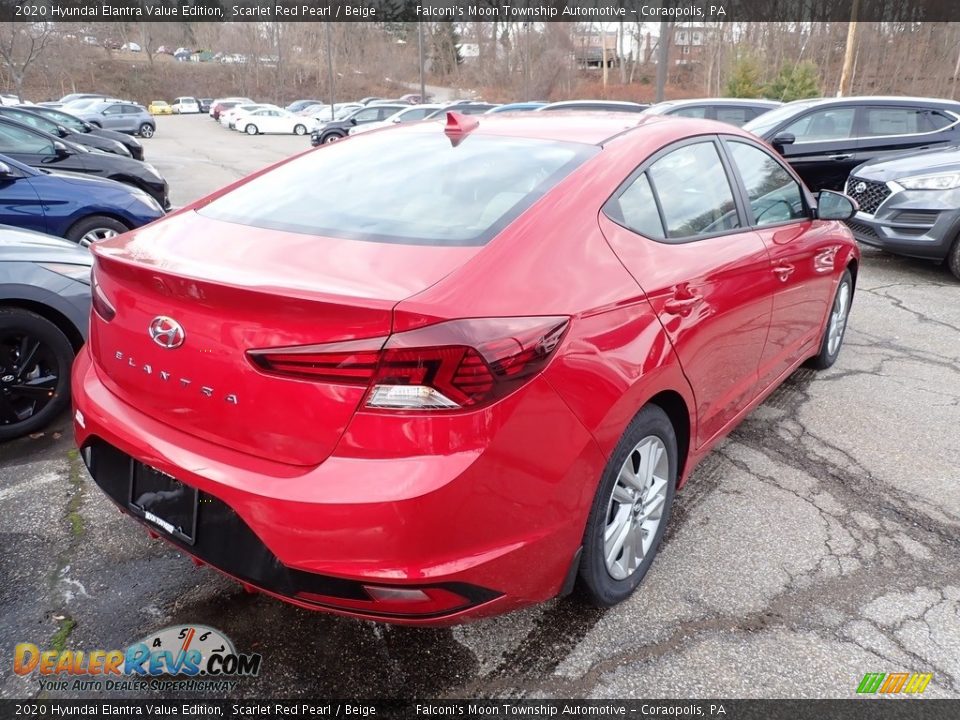 2020 Hyundai Elantra Value Edition Scarlet Red Pearl / Beige Photo #2