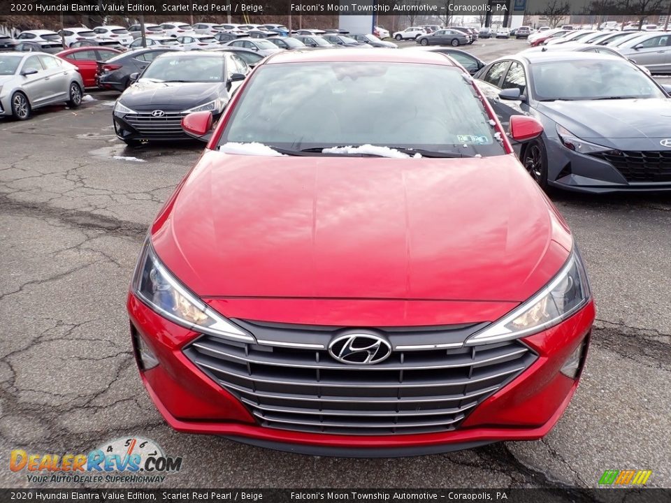 2020 Hyundai Elantra Value Edition Scarlet Red Pearl / Beige Photo #4