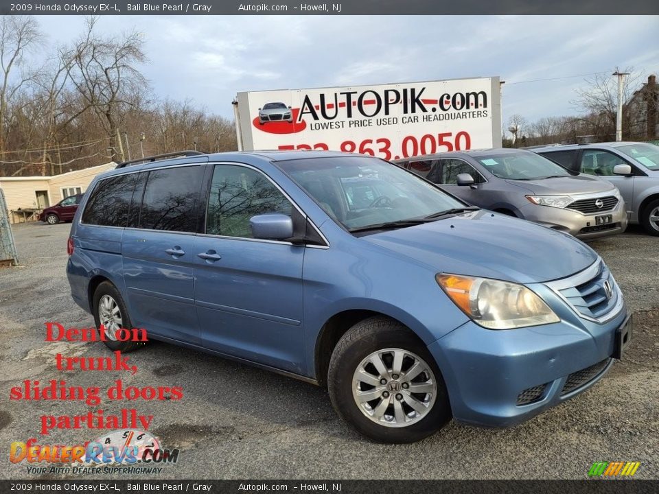 2009 Honda Odyssey EX-L Bali Blue Pearl / Gray Photo #1