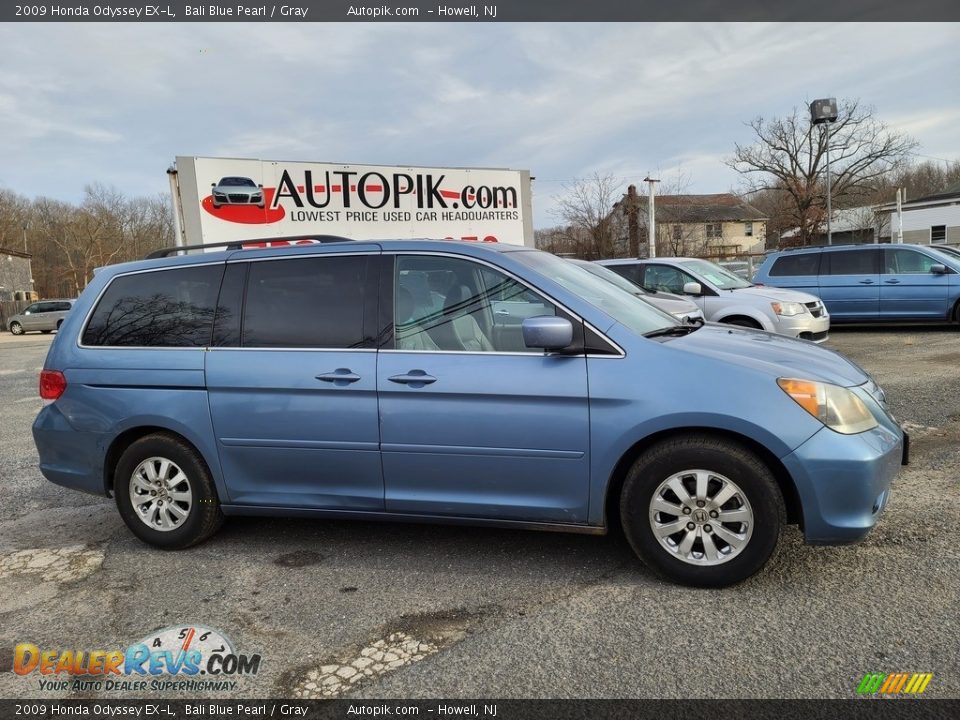 2009 Honda Odyssey EX-L Bali Blue Pearl / Gray Photo #2