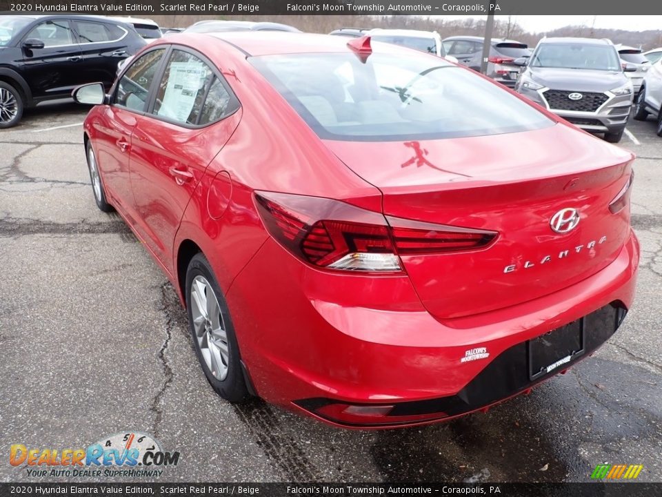 2020 Hyundai Elantra Value Edition Scarlet Red Pearl / Beige Photo #6