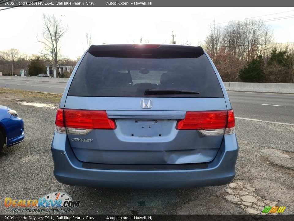 2009 Honda Odyssey EX-L Bali Blue Pearl / Gray Photo #5