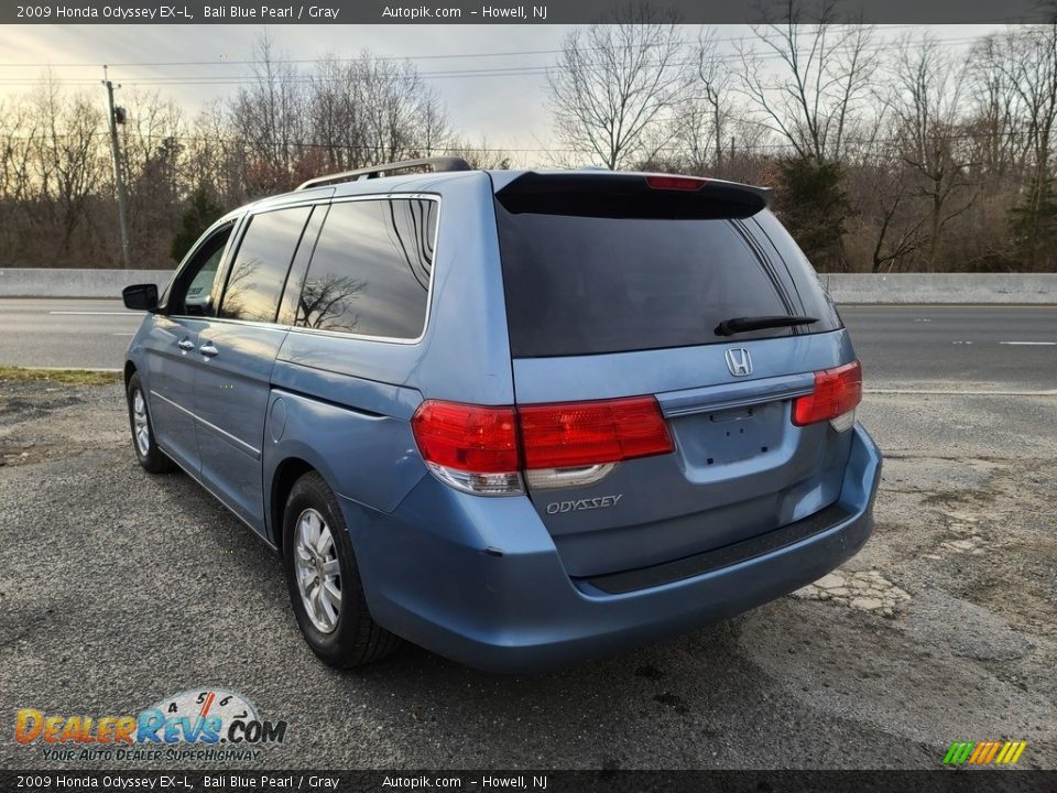 2009 Honda Odyssey EX-L Bali Blue Pearl / Gray Photo #6