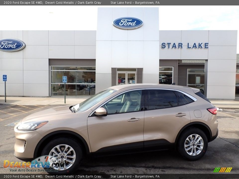 2020 Ford Escape SE 4WD Desert Gold Metallic / Dark Earth Gray Photo #1