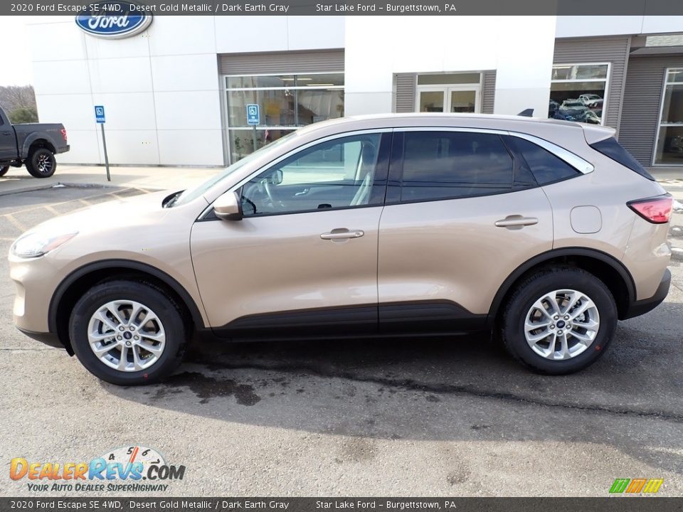 2020 Ford Escape SE 4WD Desert Gold Metallic / Dark Earth Gray Photo #2