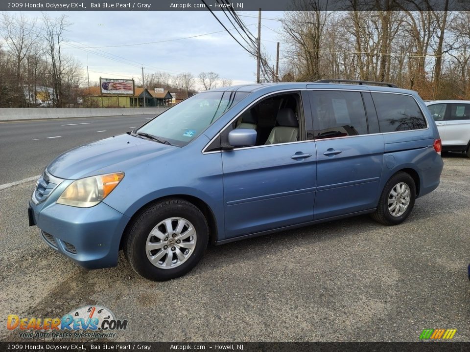 2009 Honda Odyssey EX-L Bali Blue Pearl / Gray Photo #8