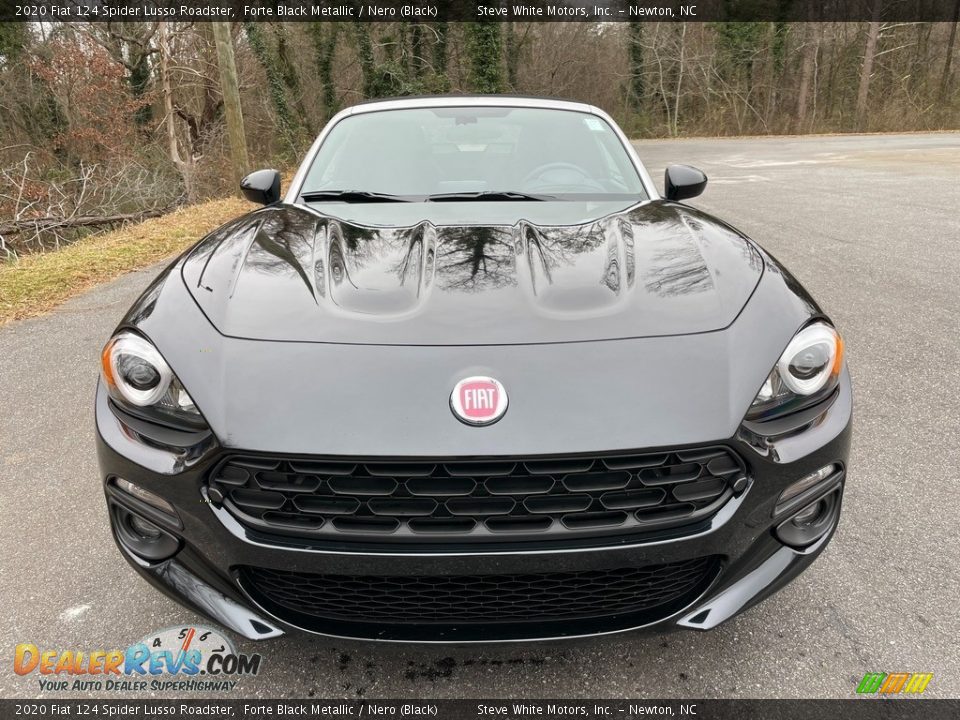 2020 Fiat 124 Spider Lusso Roadster Forte Black Metallic / Nero (Black) Photo #4