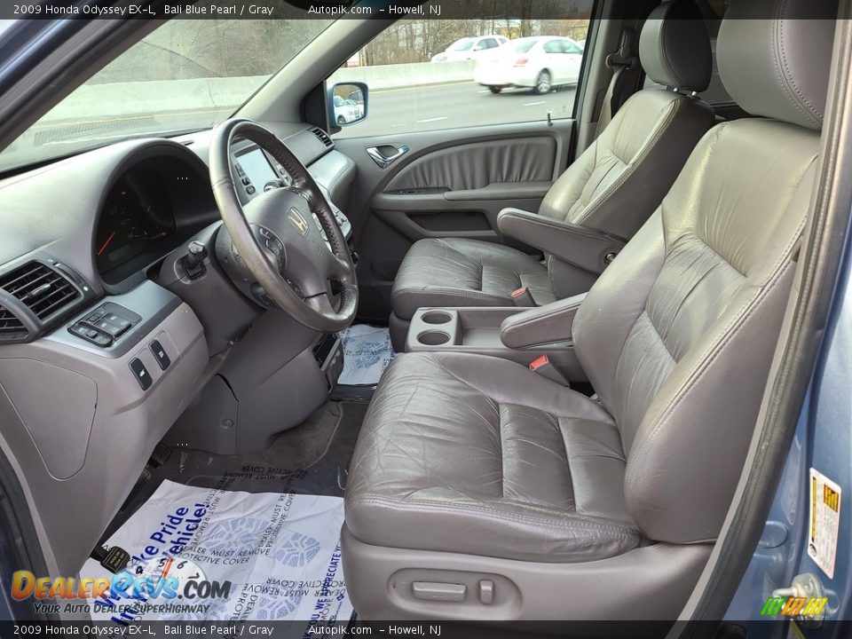 2009 Honda Odyssey EX-L Bali Blue Pearl / Gray Photo #11