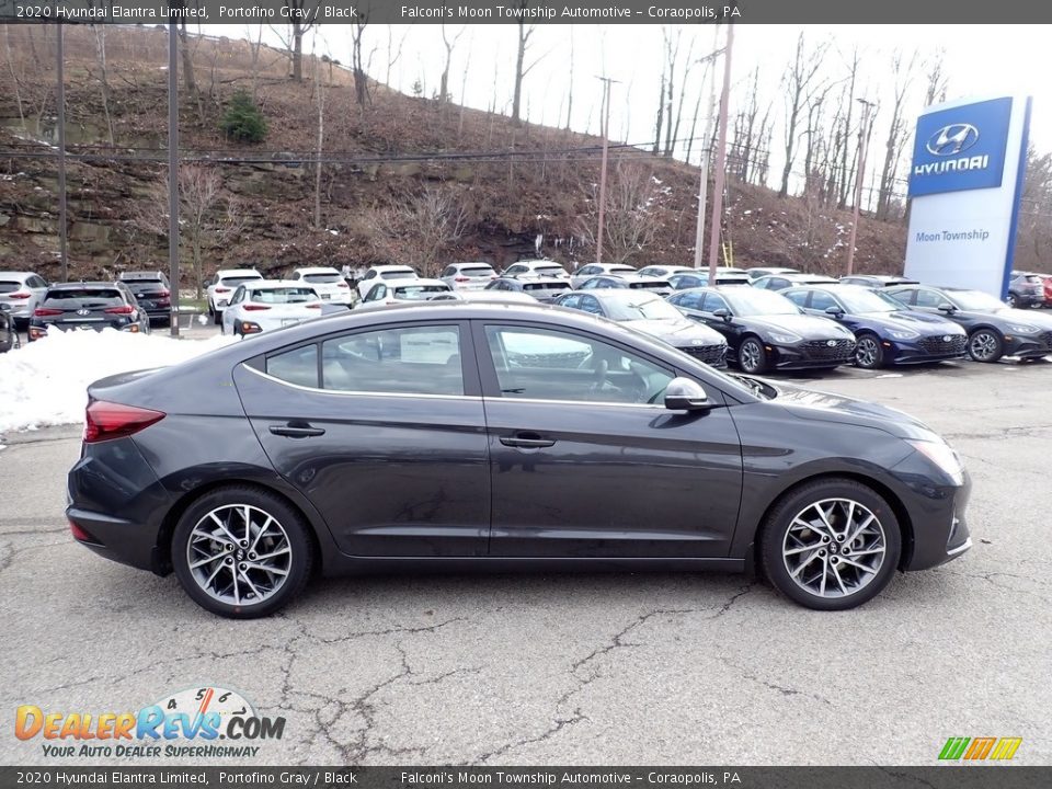 2020 Hyundai Elantra Limited Portofino Gray / Black Photo #1