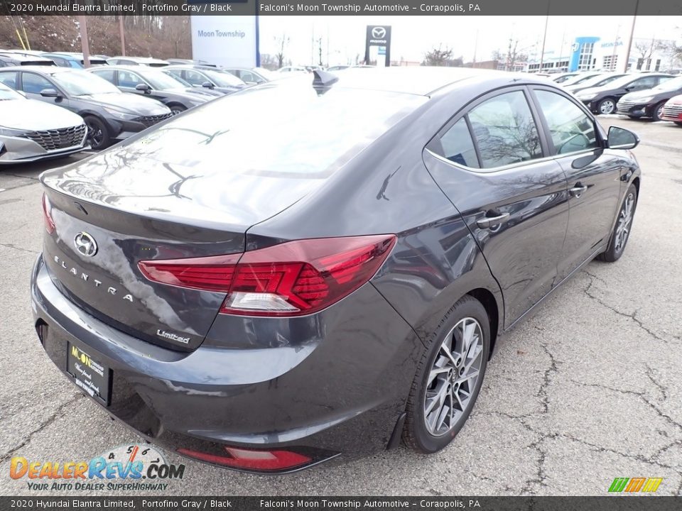 2020 Hyundai Elantra Limited Portofino Gray / Black Photo #2