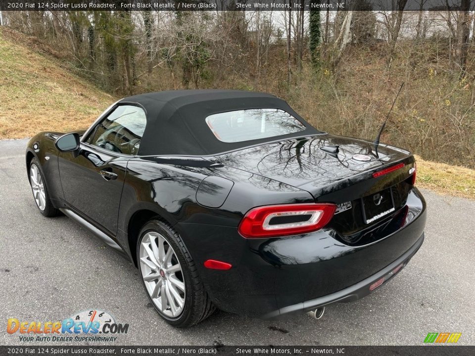 2020 Fiat 124 Spider Lusso Roadster Forte Black Metallic / Nero (Black) Photo #9