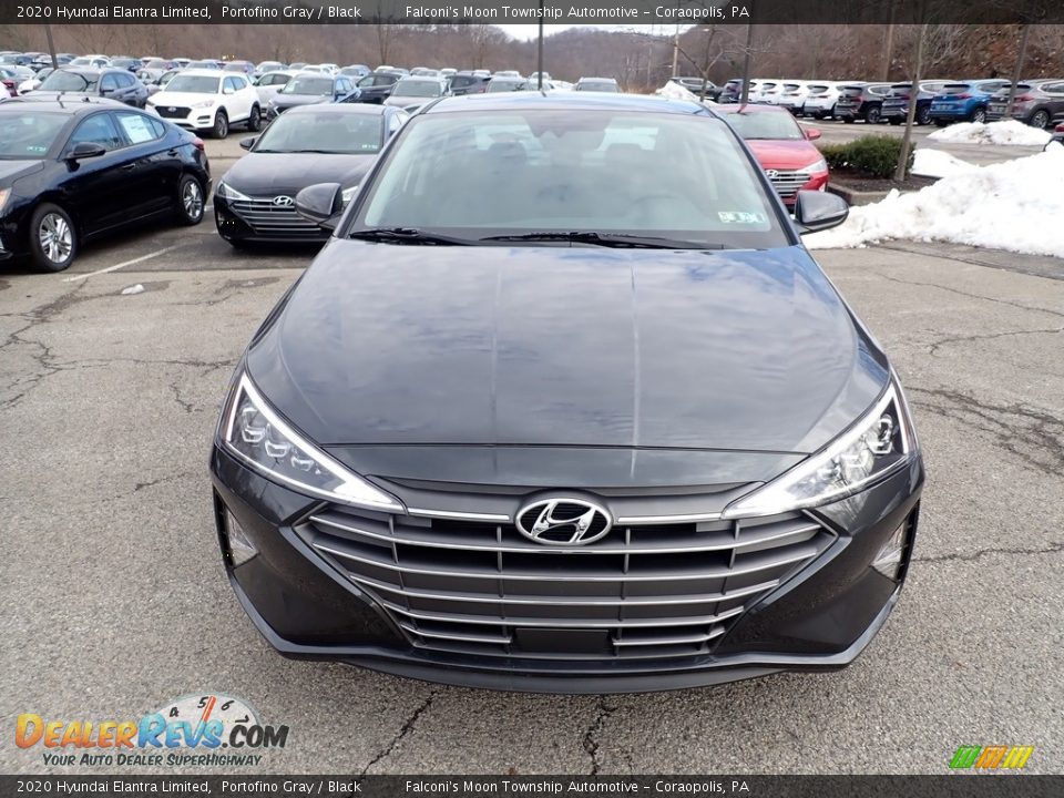 2020 Hyundai Elantra Limited Portofino Gray / Black Photo #4