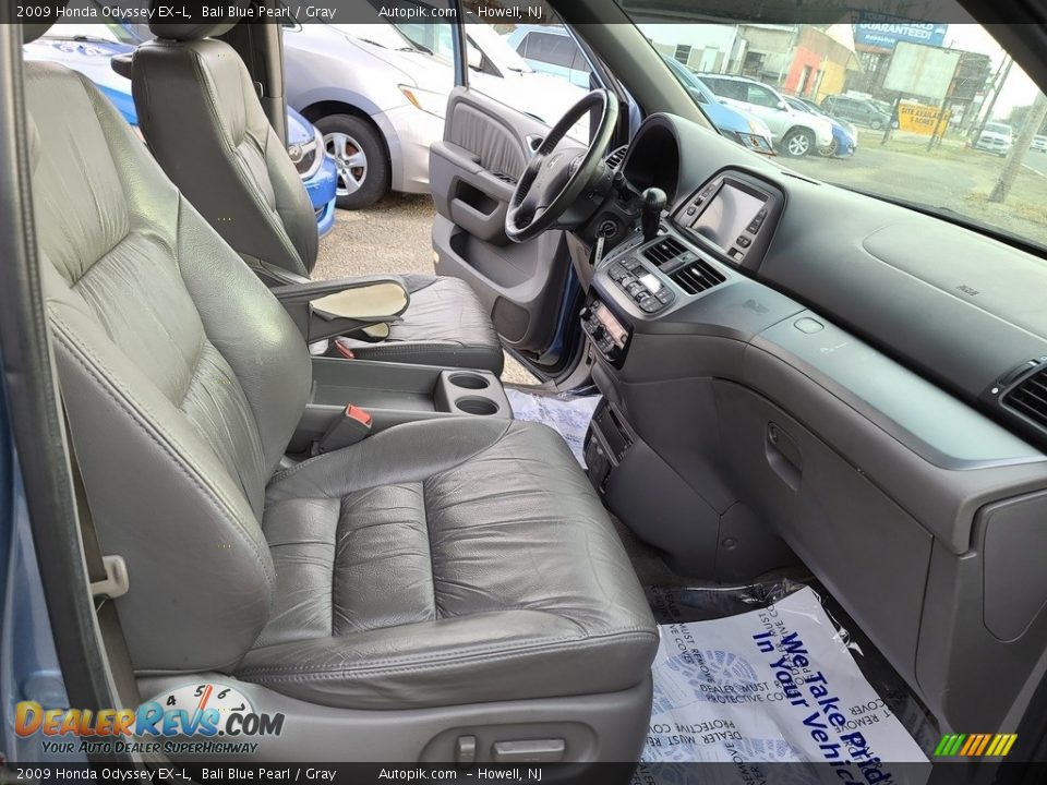 2009 Honda Odyssey EX-L Bali Blue Pearl / Gray Photo #16