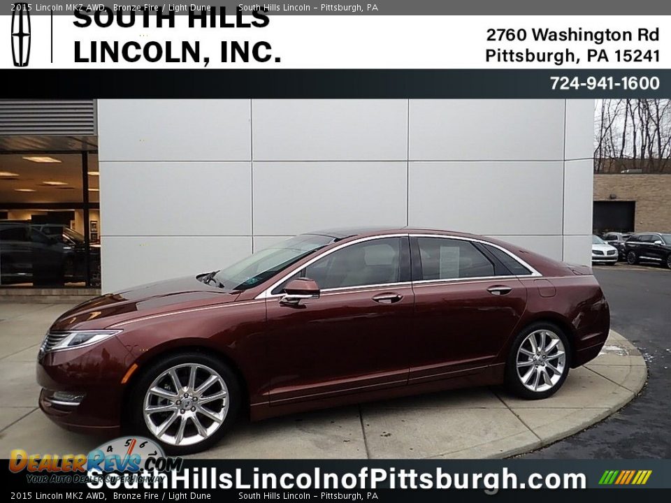 2015 Lincoln MKZ AWD Bronze Fire / Light Dune Photo #1