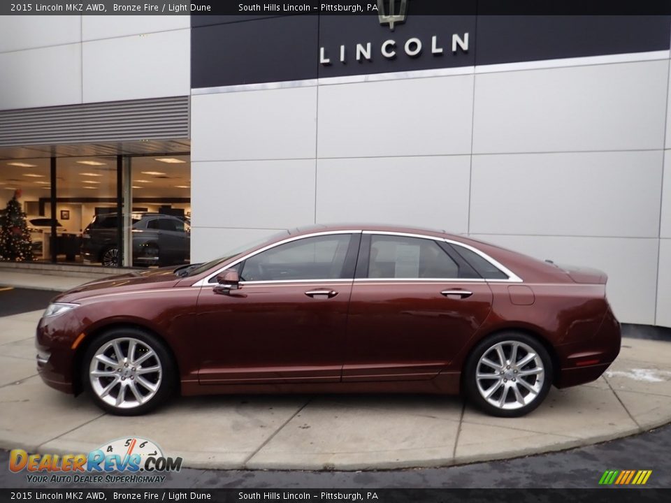 Bronze Fire 2015 Lincoln MKZ AWD Photo #2