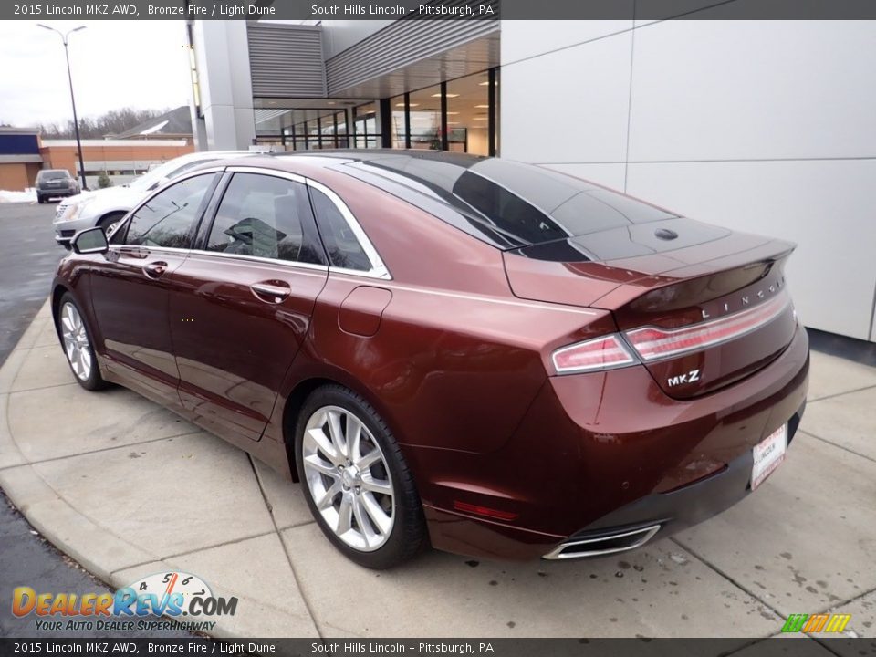 Bronze Fire 2015 Lincoln MKZ AWD Photo #3