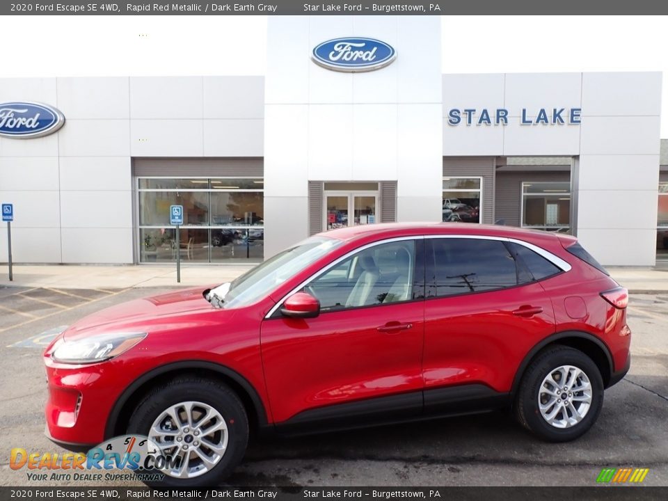 2020 Ford Escape SE 4WD Rapid Red Metallic / Dark Earth Gray Photo #1