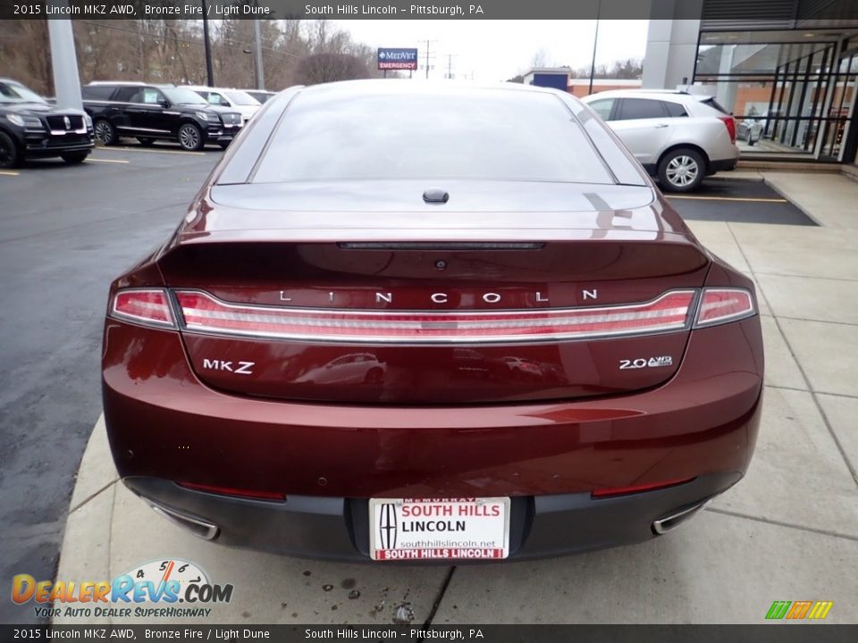 2015 Lincoln MKZ AWD Bronze Fire / Light Dune Photo #4