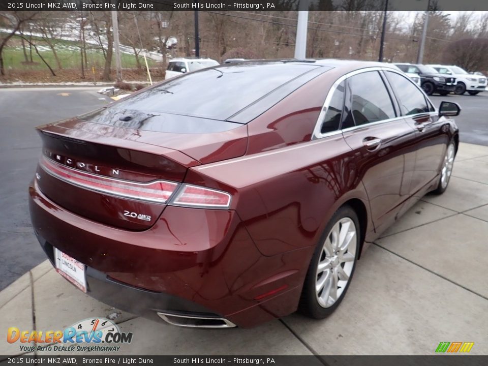 Bronze Fire 2015 Lincoln MKZ AWD Photo #5