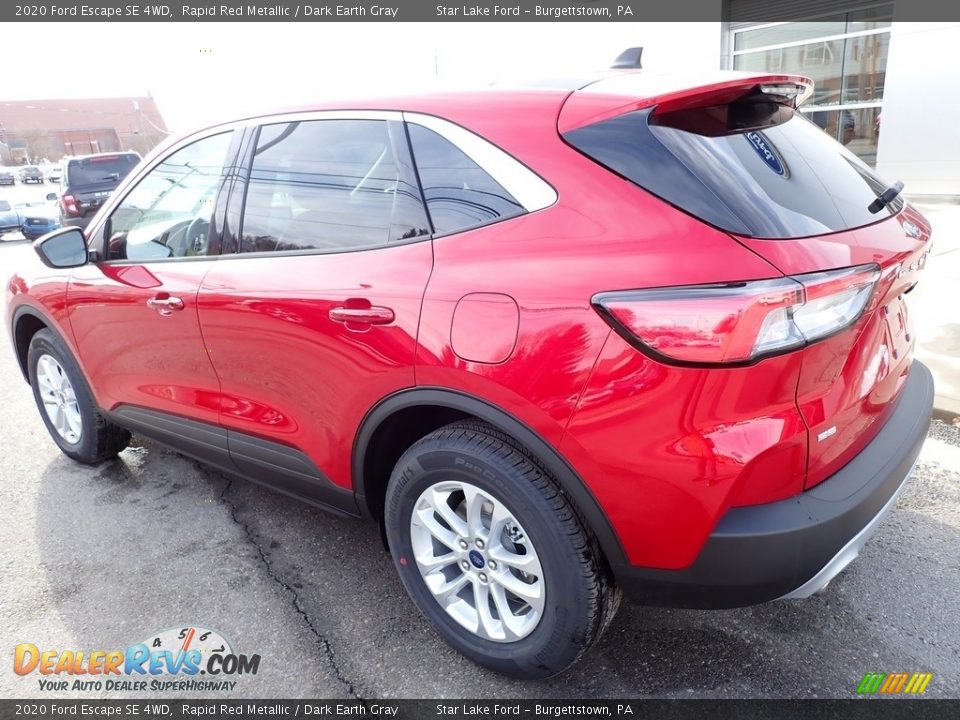 2020 Ford Escape SE 4WD Rapid Red Metallic / Dark Earth Gray Photo #3