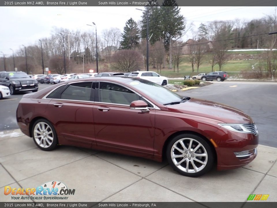 Bronze Fire 2015 Lincoln MKZ AWD Photo #6