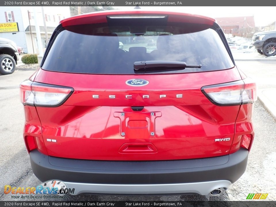 2020 Ford Escape SE 4WD Rapid Red Metallic / Dark Earth Gray Photo #4