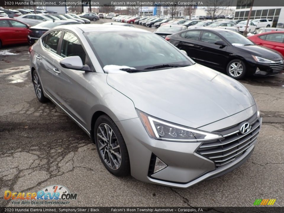 2020 Hyundai Elantra Limited Symphony Silver / Black Photo #3