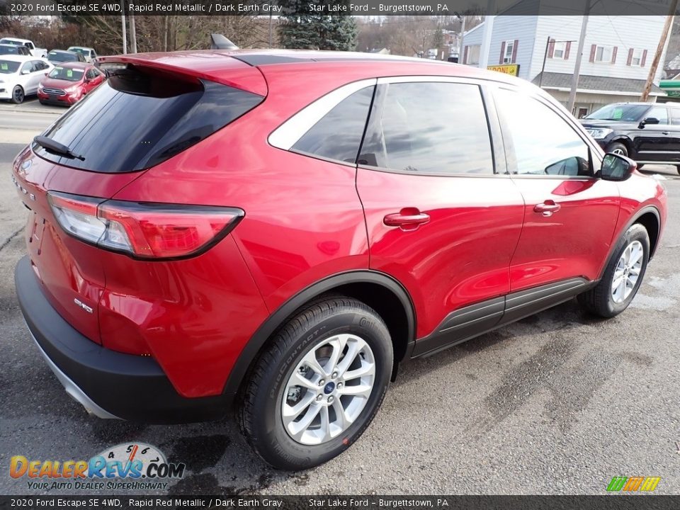 2020 Ford Escape SE 4WD Rapid Red Metallic / Dark Earth Gray Photo #6