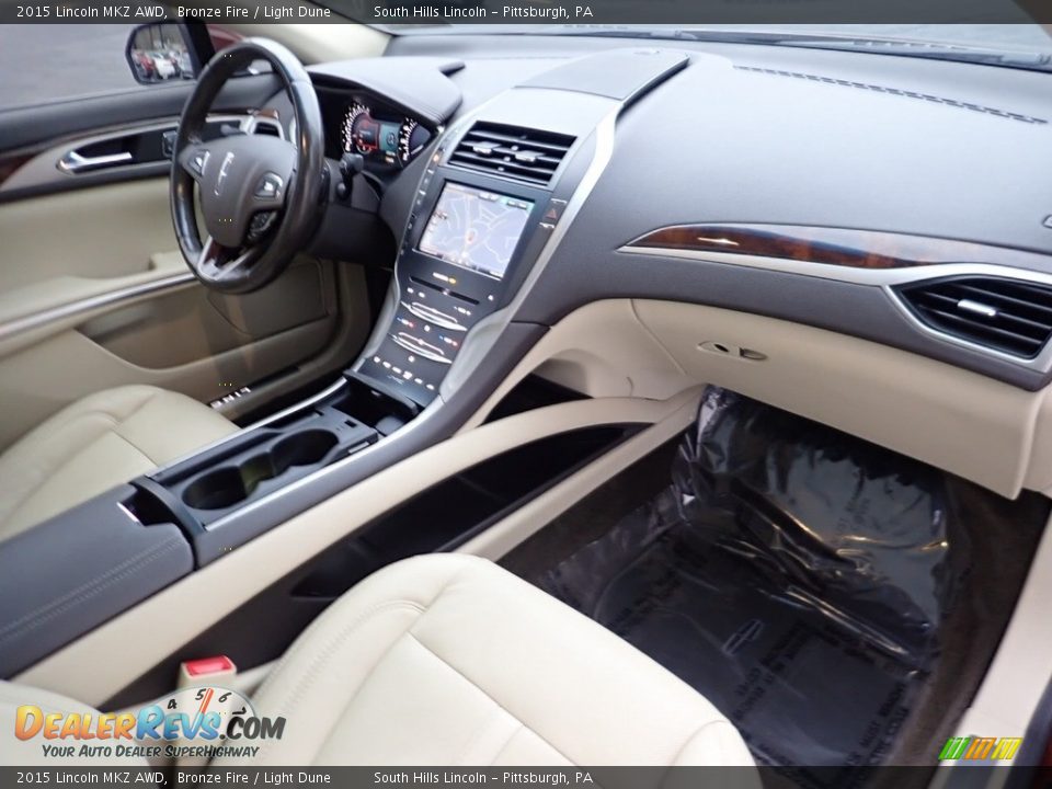 Light Dune Interior - 2015 Lincoln MKZ AWD Photo #11