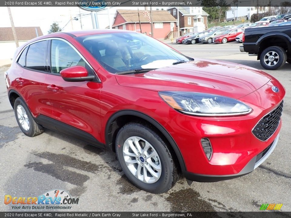 2020 Ford Escape SE 4WD Rapid Red Metallic / Dark Earth Gray Photo #8