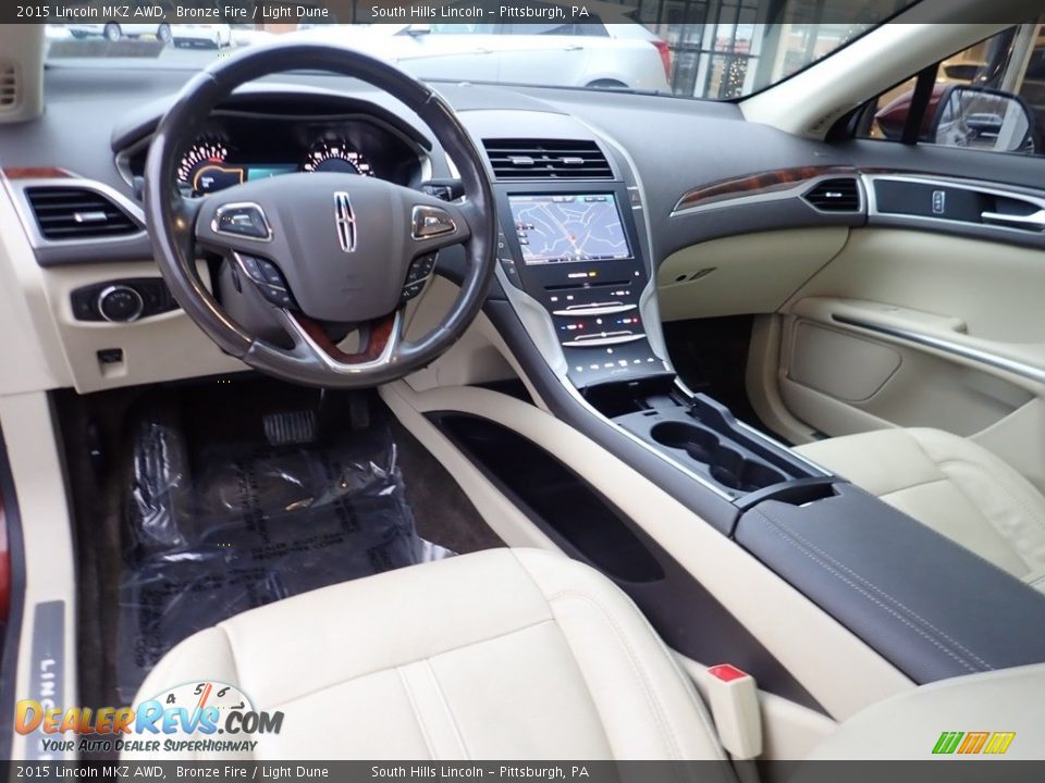 Light Dune Interior - 2015 Lincoln MKZ AWD Photo #17