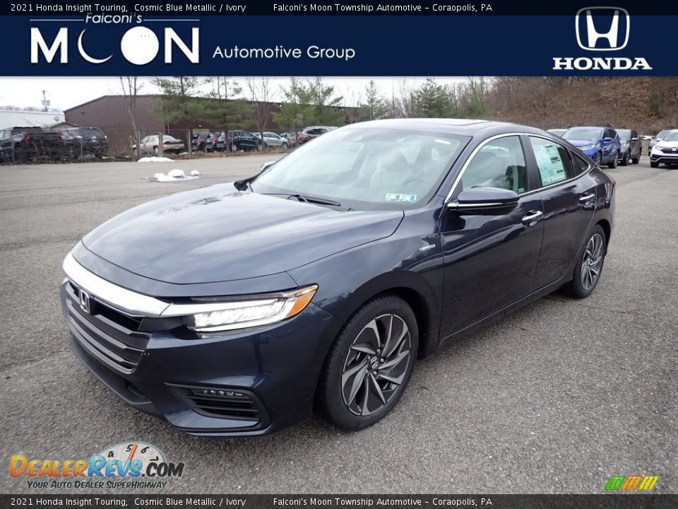 2021 Honda Insight Touring Cosmic Blue Metallic / Ivory Photo #1